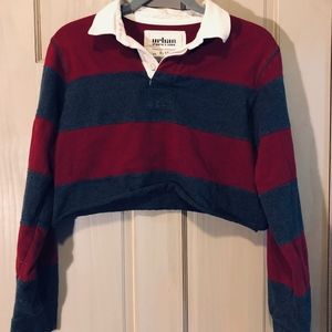 Cropped Long Sleeve Polo